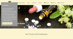 Desktop Screenshot of hautarztpraxis-riehle.de