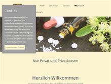 Tablet Screenshot of hautarztpraxis-riehle.de